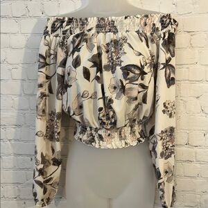 Altar’d State Floral Off-Shoulder Women's Top